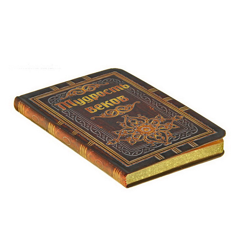 Записная книжка фольга "Мудрость веков", формат А6, 96 л, золотой срез